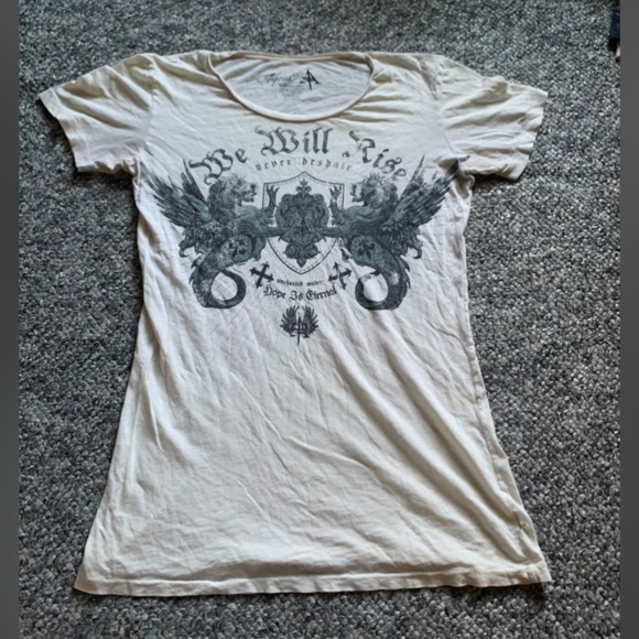 Medium white y2k shirt - Picture 1 of 3